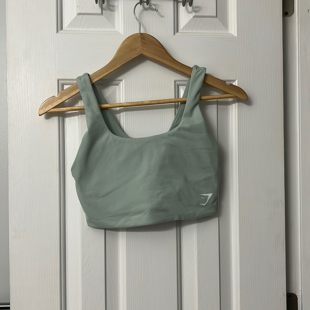 Gymshark mint green crop top size small